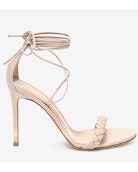 Gianvito Rossi Leomi 105 Braided Leather Sandals in White | Lyst Gianvito Rossi Leomi 105 Braided Leather Sandals in White | Lyst