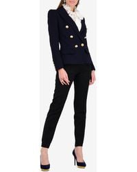 Alexandre Vauthier - Double-Breasted Wool Blend Blazer - Lyst