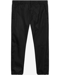Prada - Triangle Logo Straight-Leg Pants - Lyst