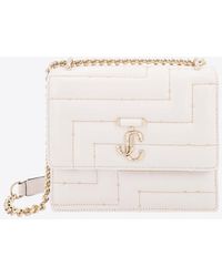 Jimmy Choo - Avenue Quad Matelassé Leather Shoulder Bag - Lyst