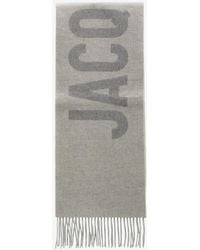 Jacquemus - Logo Jacquard Wool Fringed Scarf - Lyst