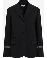 Loewe - Single-Breasted Buttoned Blazer - Lyst