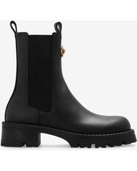 Versace - Medusa Leather Chelsea Boots - Lyst