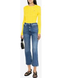 Ralph Lauren - Cable Knit Pony Sweater - Lyst