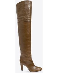 Chloé - Eve 85 Over-The-Knee Leather Boots - Lyst