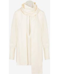 Givenchy - Long-Sleeved Silk Blouse - Lyst