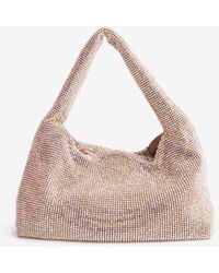 Kara - Mini Crystal Mesh Shoulder Bag - Lyst