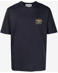 Moschino - Logo Patch Short-Sleeved T-Shirt - Lyst