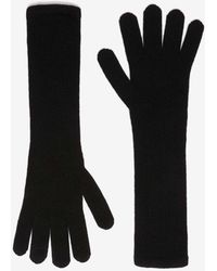Max Mara - Jock Ribbed Embroidered Gloves - Lyst