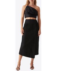 Aje. - Theory Cinched Midi Skirt - Lyst