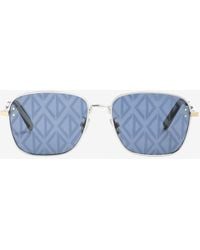 Dior - Cd Diamond Motif Square Sunglasses - Lyst