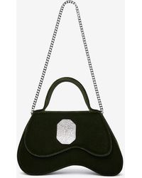 Malone Souliers - Small Divine Velvet Top Handle Bag - Lyst