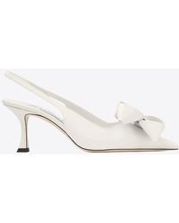 Jimmy Choo - Staz 70 Oversized Bow Slingback Pumps - Lyst