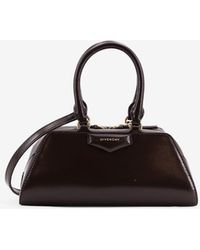 Givenchy - Mini Antigona East-West Leather Top Handle Bag - Lyst