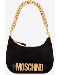 Moschino - Logo Lettering Chain Shoulder Bag - Lyst
