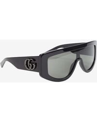 Gucci - Gg-Logo Rectangular Frame Sunglasses - Lyst