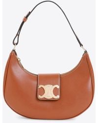 Celine - Medium Ava Triomphe Calf Leather Shoulder Bag - Lyst
