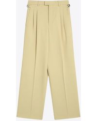 Ami Paris - Wide-Leg Wool Tailored Pants - Lyst