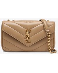 Saint Laurent - Small Loulou Quilted Leather Crossbody Bag - Lyst