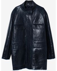 Fendi - High-Neck Sheepskin Jacket - Lyst