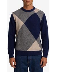 Ballantyne - Diamond Pattern Wool Sweater - Lyst