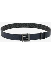 Fendi - Ff Canvas Reversible Belt - Lyst