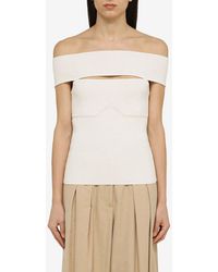 FEDERICA TOSI - Off-Shoulder Cut-Out Top - Lyst