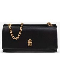 Marc Jacobs - The Mini Dual Chain Leather Shoulder Bag - Lyst