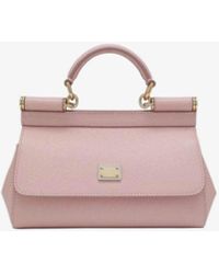 Dolce & Gabbana - Small Sicily Leather Top Handle Bag - Lyst