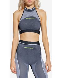 Off-White c/o Virgil Abloh - Short Off-Shoulder Top - Lyst