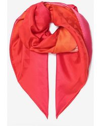 Prada - Fuchsia Printed Foulard - Lyst