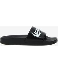 Moschino - Logo Pool Slides - Lyst
