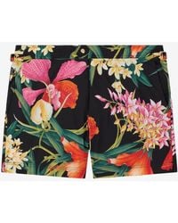 Tom Ford - Orchid Print Swim Shorts - Lyst