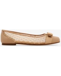Ferragamo - Varina Mesh Ballet Flats - Lyst