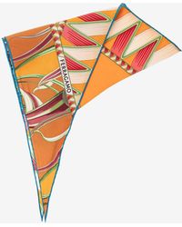 Ferragamo - Giada Triangle Silk Scarf - Lyst