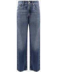 Brunello Cucinelli - Column Straight-Leg Jeans - Lyst
