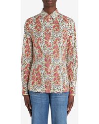Etro - Paisley Cotton-Blend Shirt - Lyst