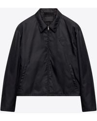 Prada - Triangle-Patch Zipped Jacket - Lyst