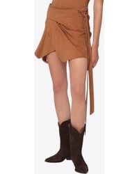 Isabel Marant - Berenice Wrap Mini Skirt - Lyst