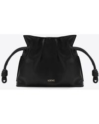Loewe - Mini Flamenco Leather Pouch Bag - Lyst