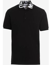Moschino - Logo Jacquard Polo T-Shirt - Lyst