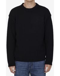 C.P. Company - Ribbed Knit Wool Sweater - Lyst