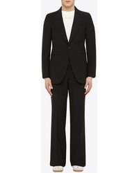Maison Margiela Wool Single-breasted Suit - Black
