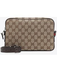 Gucci - Small Gg Canvas Pouch Bag - Lyst