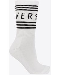 Versace - 90'S Vintage Logo Socks - Lyst
