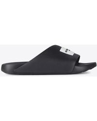 Givenchy - Logo Label Rubber Slides - Lyst