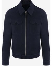 Tom Ford - Linen-Blend Zip-Up Jacket - Lyst