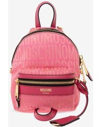 Moschino - Mini Logo Zipped Backpack - Lyst