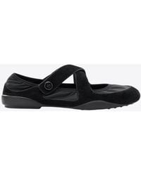 Tory Burch - Romy Sports Leather Ballet Flats - Lyst