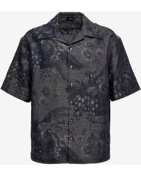 Etro - Floral Print Short-Sleeved Shirt - Lyst